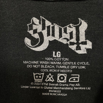 Ghost Cardinal Copia Crystal Ball Cards Heavy Metal Rock T-Shirt Large