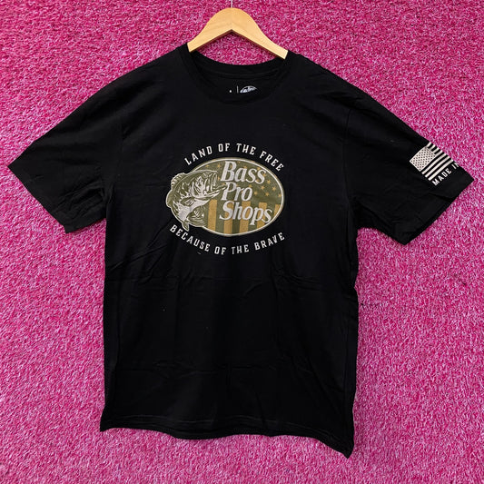 Bass Pro Shops USA Land Of The Free Graphic T-Shirt Large