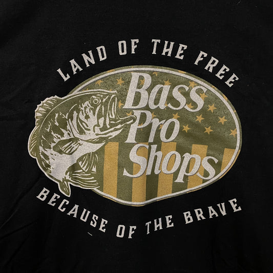 Bass Pro Shops USA Land Of The Free Graphic T-Shirt Large