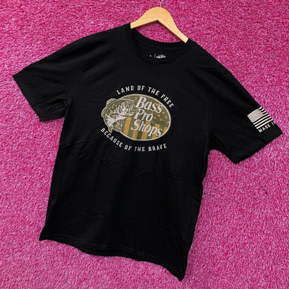 Bass Pro Shops USA Land Of The Free Graphic T-Shirt Large