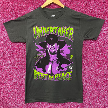 WWE Ash The Undertaker Rest In Peace Glow Ink T-Shirt Small