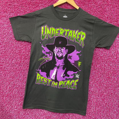 WWE Ash The Undertaker Rest In Peace Glow Ink T-Shirt Small