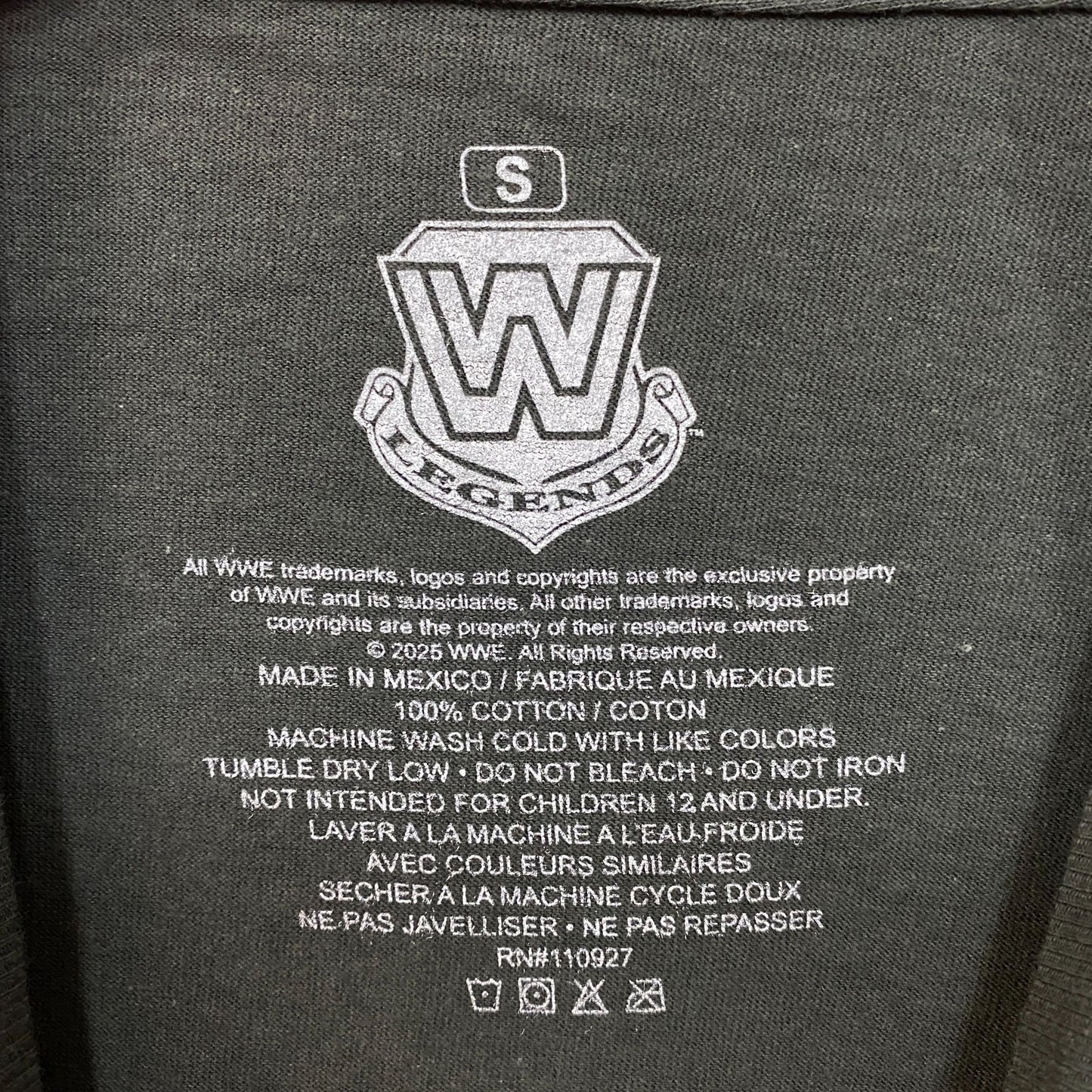 WWE Ash The Undertaker Rest In Peace Glow Ink T-Shirt Small