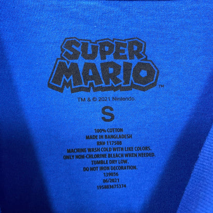Super Mario Characters Golden Box Graphic T-Shirt Small
