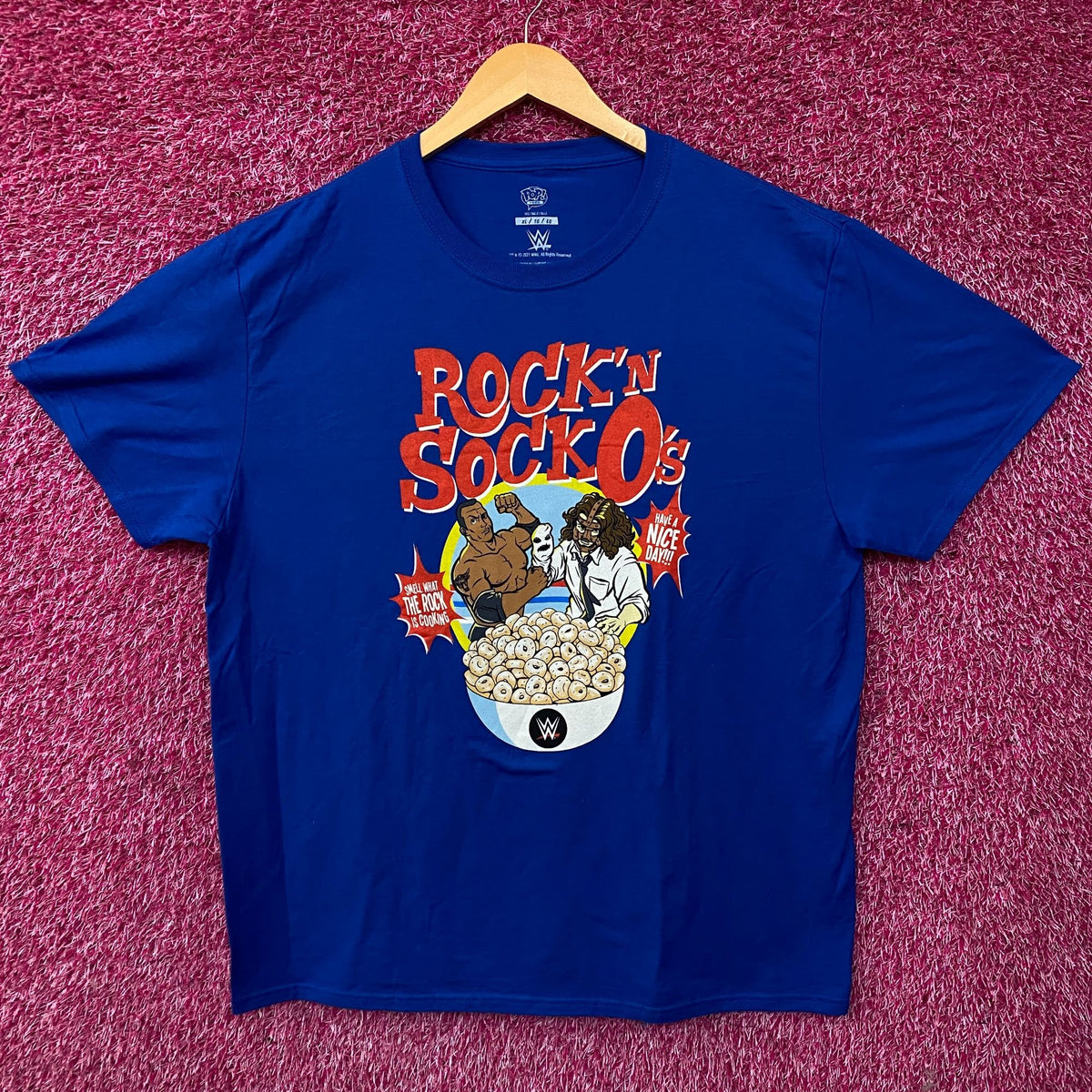 WWE Rock 'N' Sock O's Funko Graphic T-Shirt XL