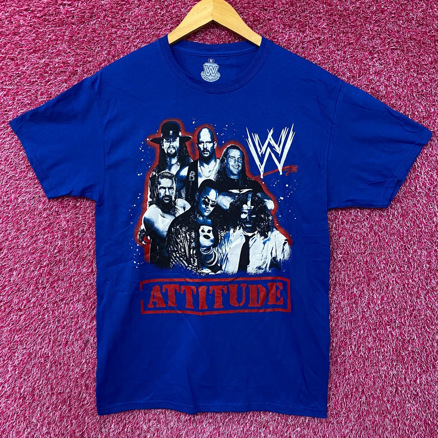 WWE Attitude Era Graphic Design T-shirt Medium
