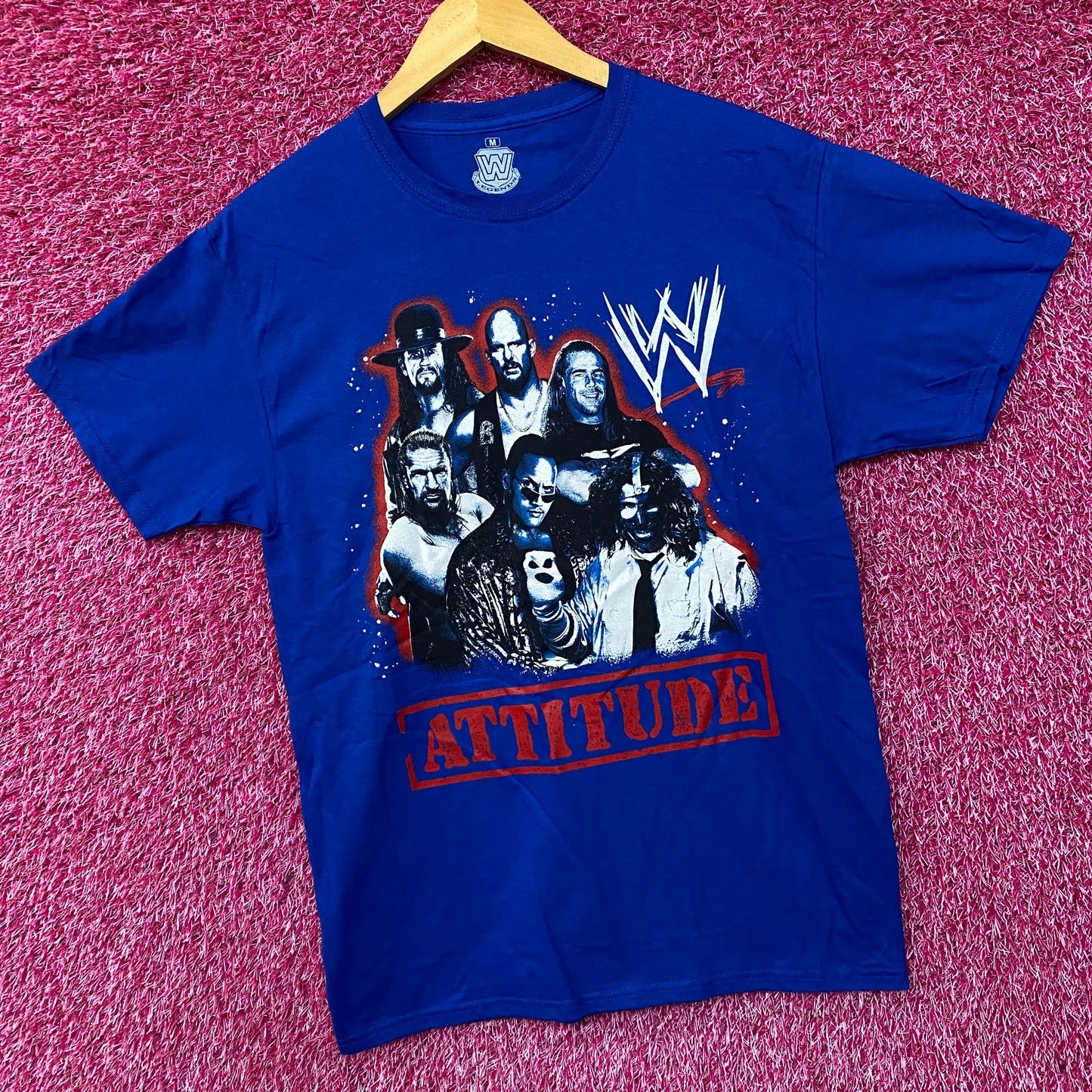 WWE Attitude Era Graphic Design T-shirt Medium