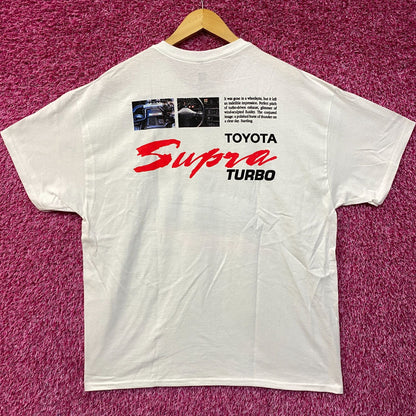 Toyota Supra Turbo 89 Double Sided T-Shirt XL
