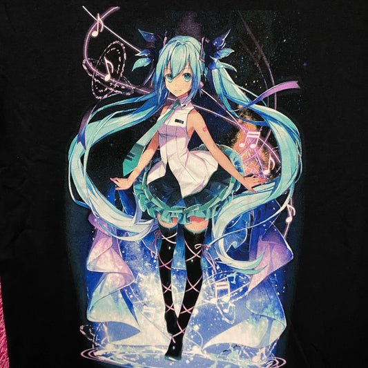Hatsune Miku Power Up With Music T-Shirt size Small