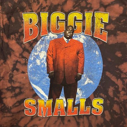 Biggie Smalls Kingpin of Planet Earth Hip Hop Bleach Dye Large