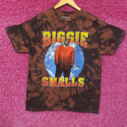 Biggie Smalls Kingpin of Planet Earth Hip Hop Bleach Dye Large
