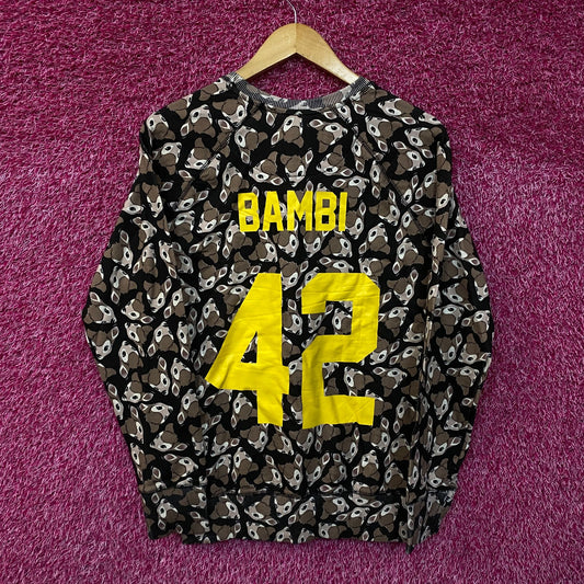 Bambi Number 42 Disney Animated Studios Movie AoP Crewneck S