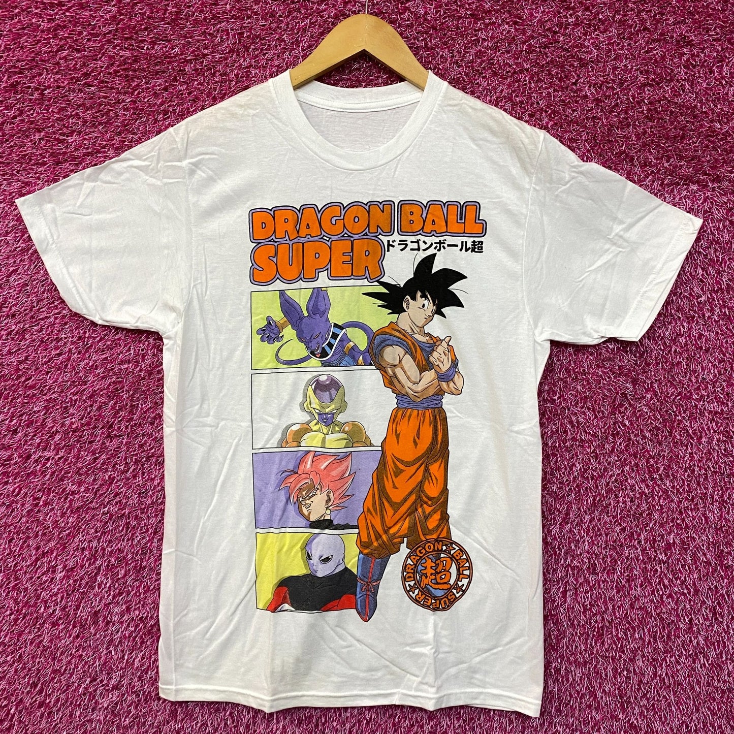 Dragon Ball Super Goku & the Big Bads Anime Tshirt Medium