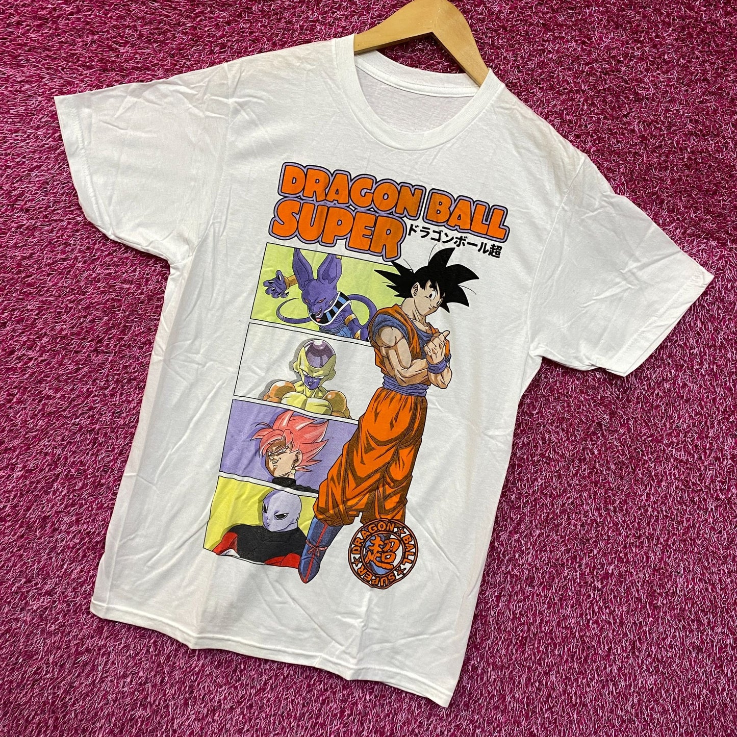 Dragon Ball Super Goku & the Big Bads Anime Tshirt Medium