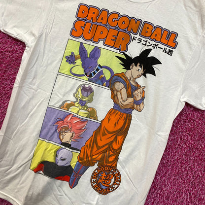 Dragon Ball Super Goku & the Big Bads Anime Tshirt Medium