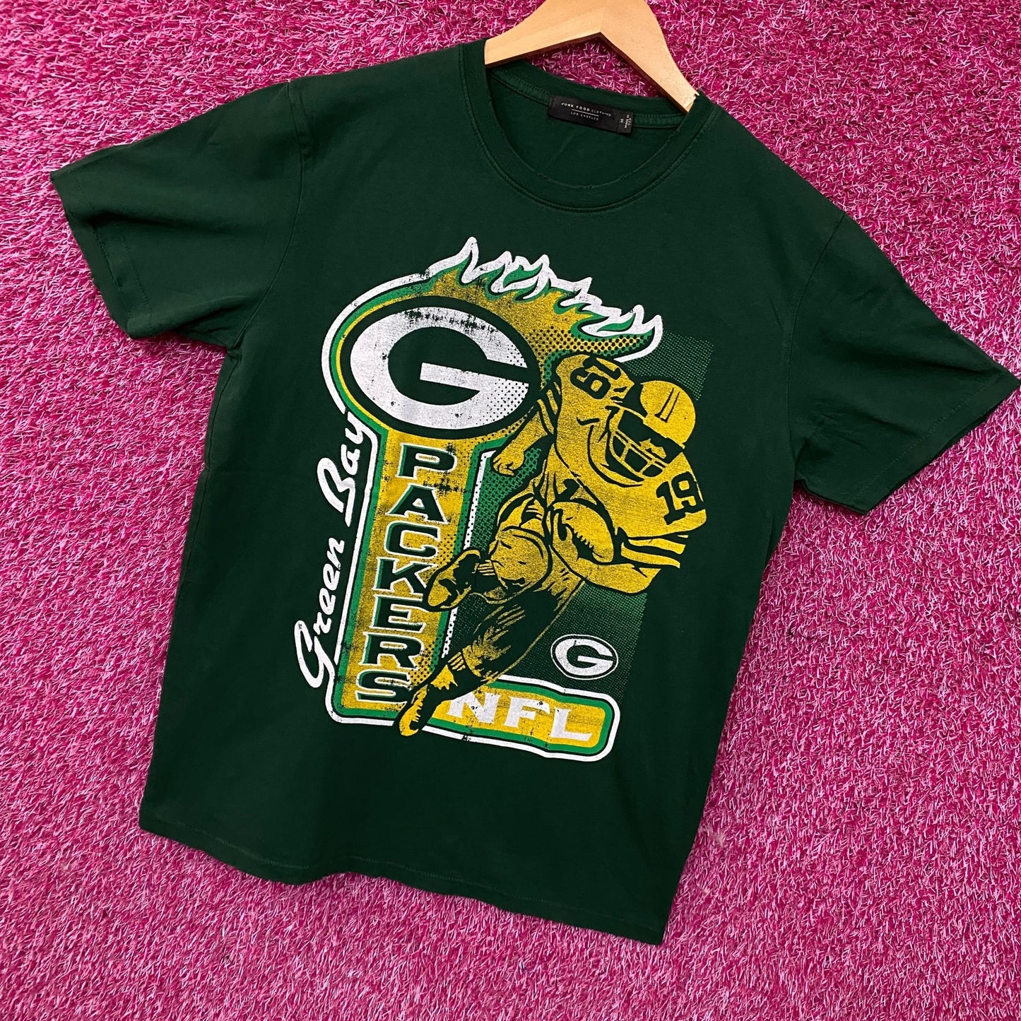 Junk Food Clothing Green Bay Packers Running Back Graphic T-Shirt Medium