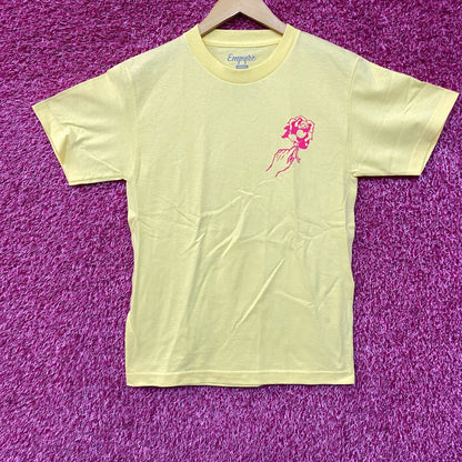 Empyre Love Through Pain Rose Double Sided Graphic Yellow T Shirt Small