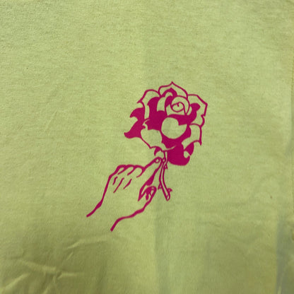Empyre Love Through Pain Rose Double Sided Graphic Yellow T Shirt Small