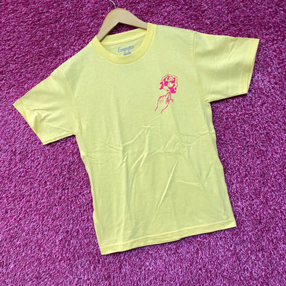 Empyre Love Through Pain Rose Double Sided Graphic Yellow T Shirt Small