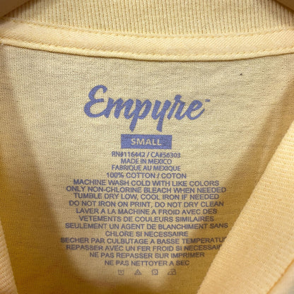 Empyre Love Through Pain Rose Double Sided Graphic Yellow T Shirt Small