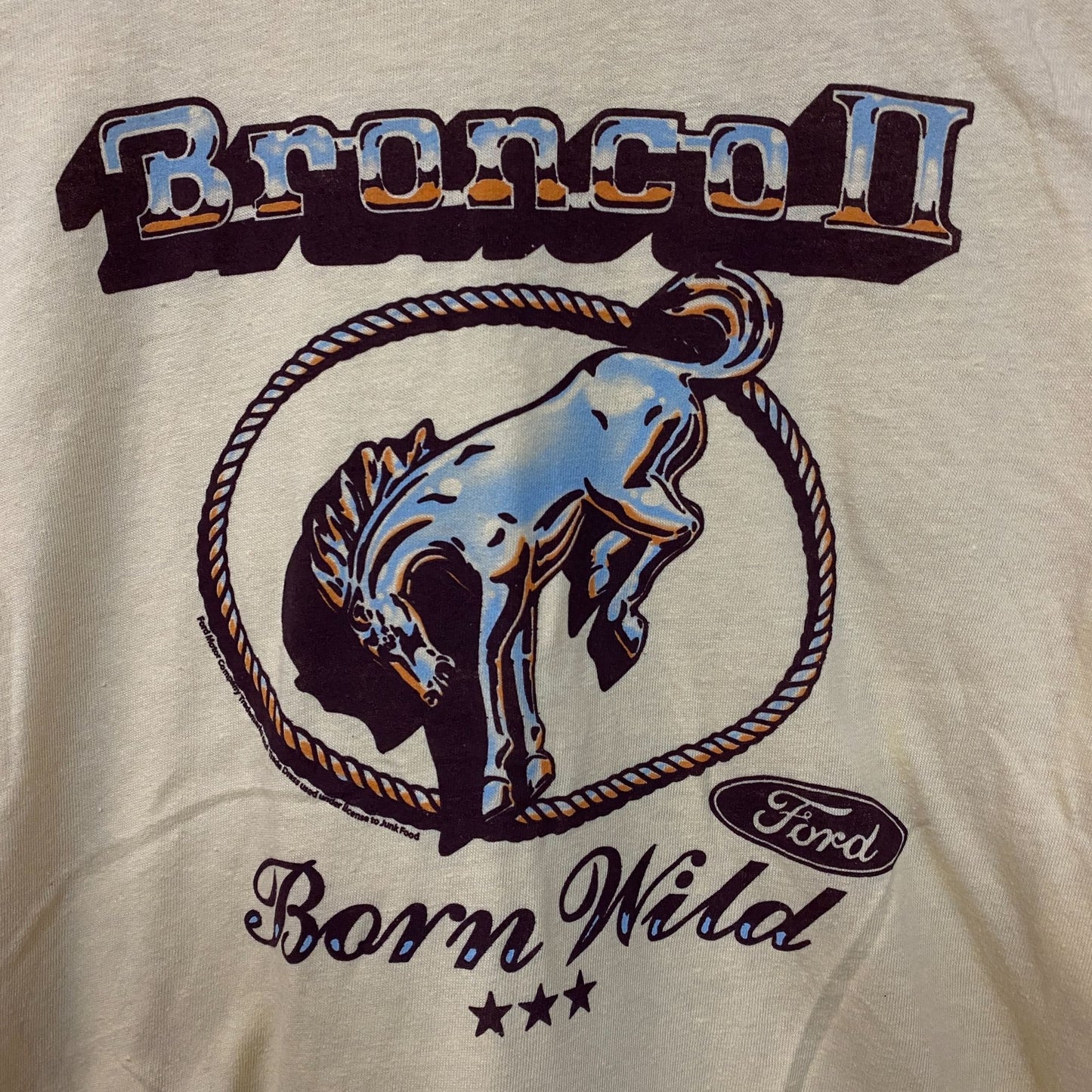 Junk Food Clothing Women's Bronco 2 Born Wild Graphic T-Shirt Large
