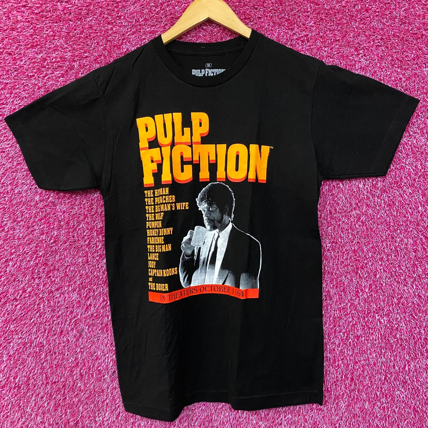Pulp Fiction Jules Diner Scene Retro 90's Movie T Shirt Medium