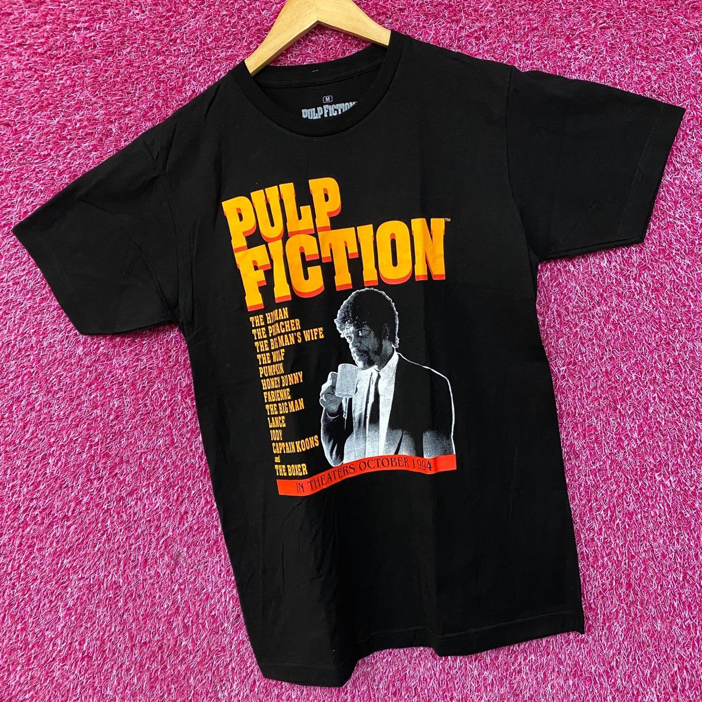 Pulp Fiction Jules Diner Scene Retro 90's Movie T Shirt Medium