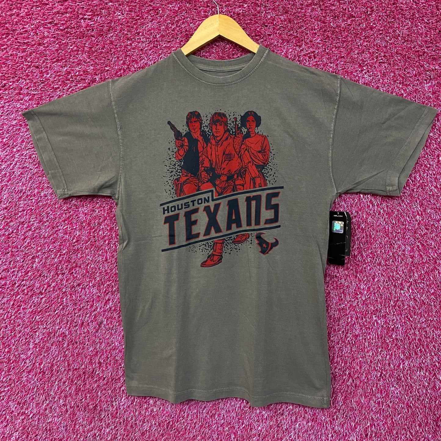 Heathered Gray Houston Texans Rebels Star Wars T-Shirt