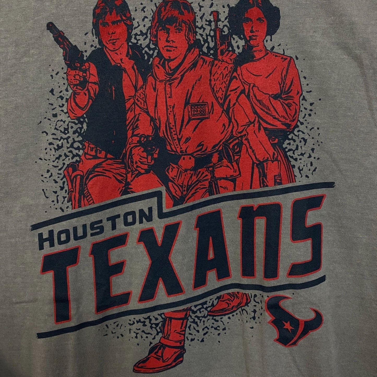 Heathered Gray Houston Texans Rebels Star Wars T-Shirt