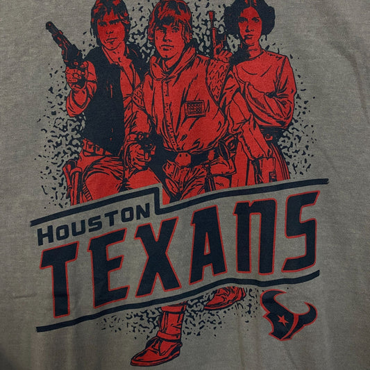 Heathered Gray Houston Texans Rebels Star Wars T-Shirt