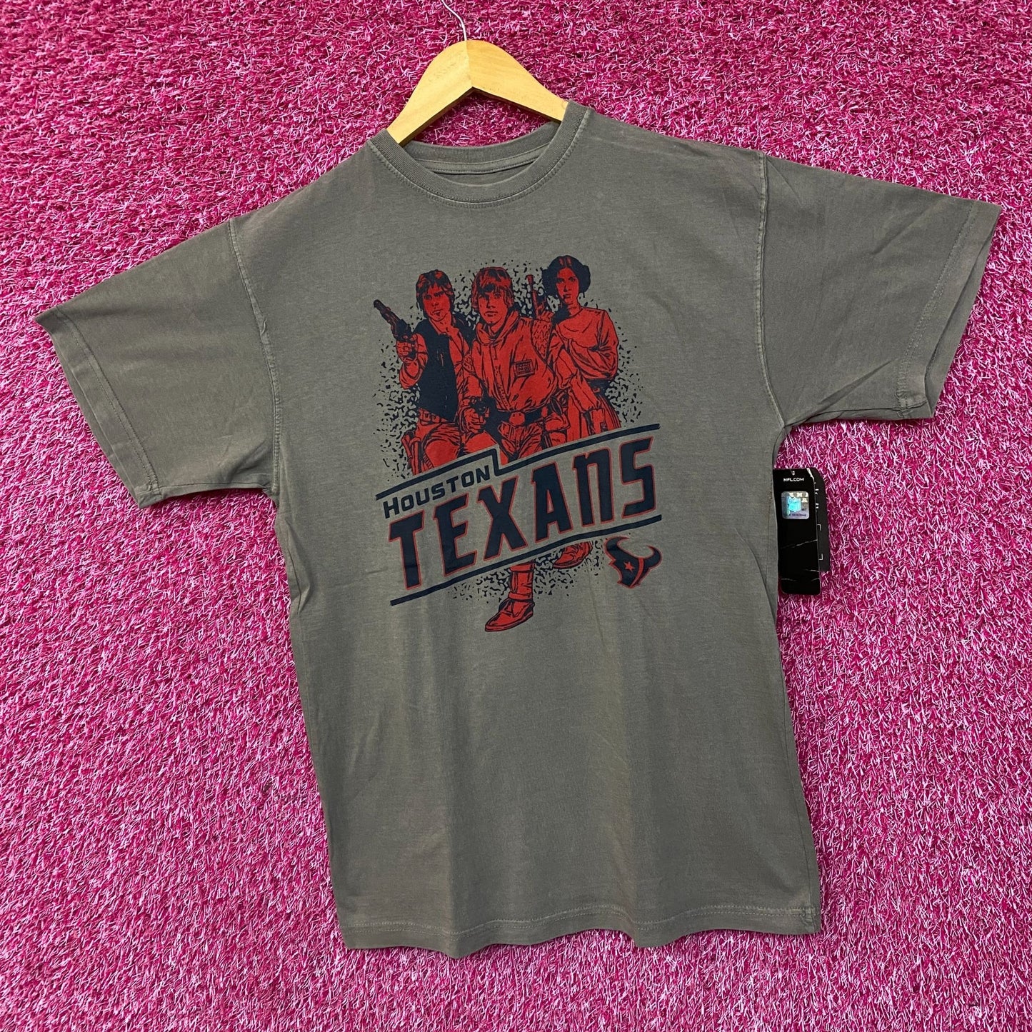 Heathered Gray Houston Texans Rebels Star Wars T-Shirt