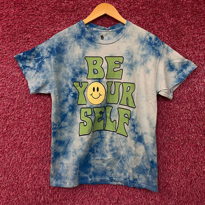 Be Yourself Be Happy Tiedye Tshirt size XS