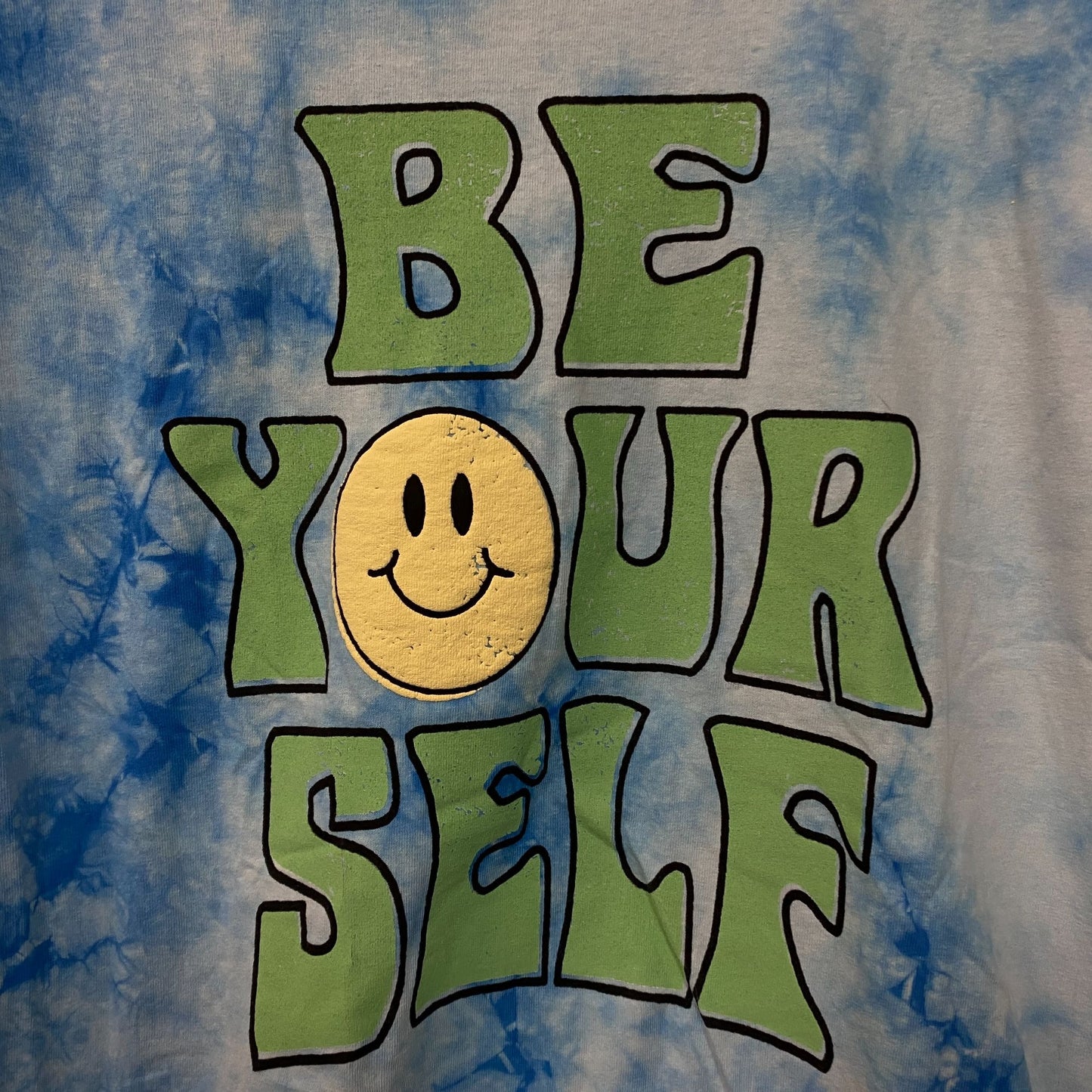 Be Yourself Be Happy Tiedye Tshirt size XS