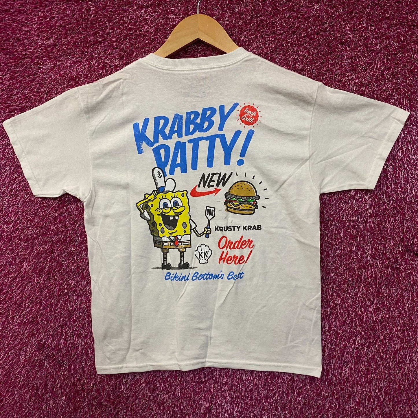 Nickelodeon SpongeBob SquarePants Krabby Patty Graphic T-Shirt Medium