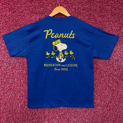 Peanuts "Recreation and Leisure" Snoopy & Woodstock Graphic T-Shirt XL
