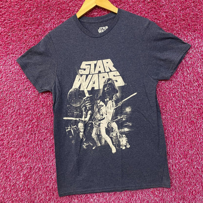 Star Wars: Episode IV-  A New Hope Retro Graphic Design T-Shirt Small