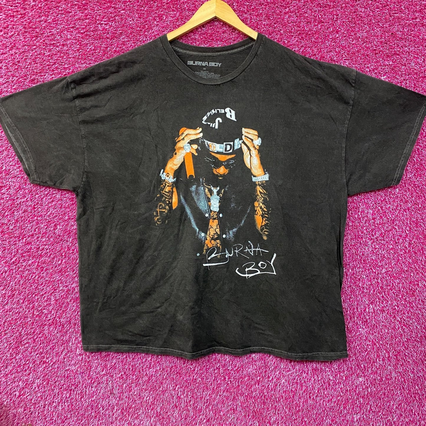 Burna Boy I Told Them Tour Graphic Design T-Shirt 3XL