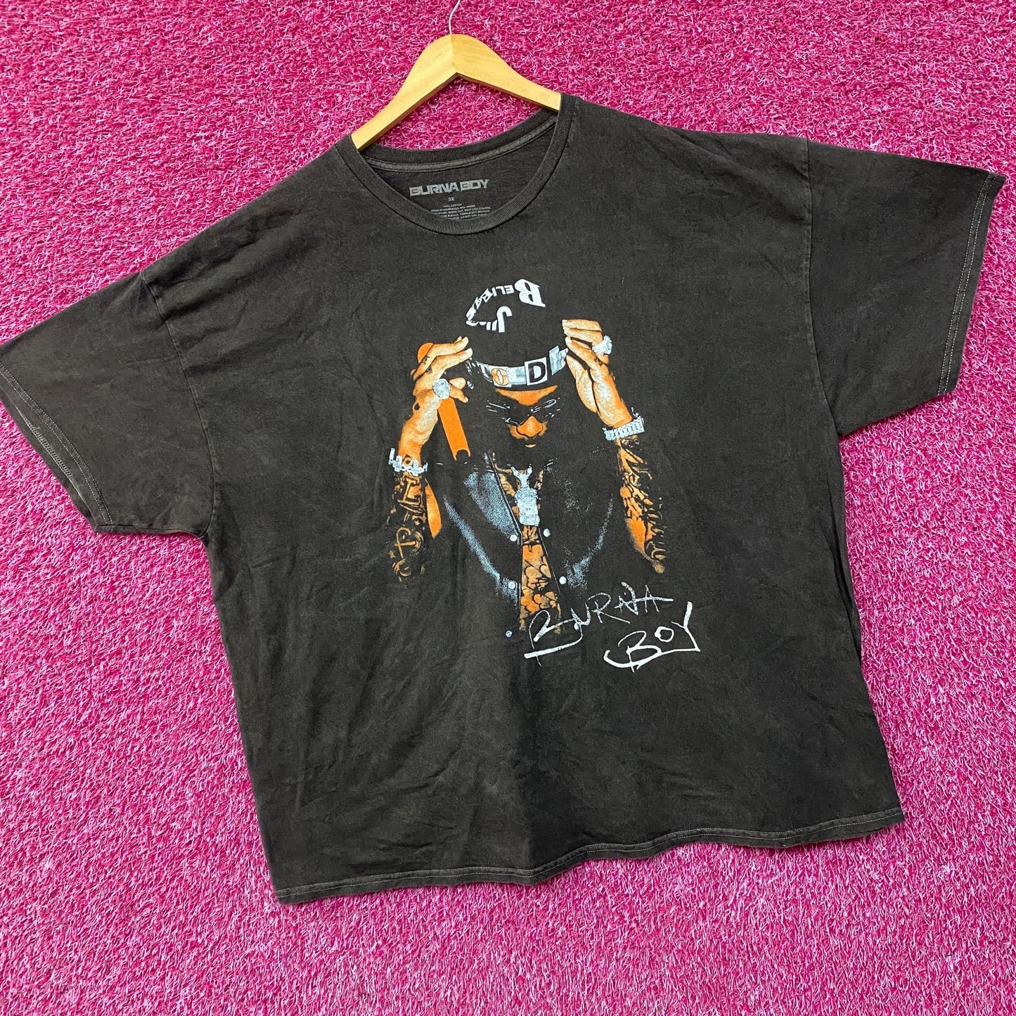 Burna Boy I Told Them Tour Graphic Design T-Shirt 3XL