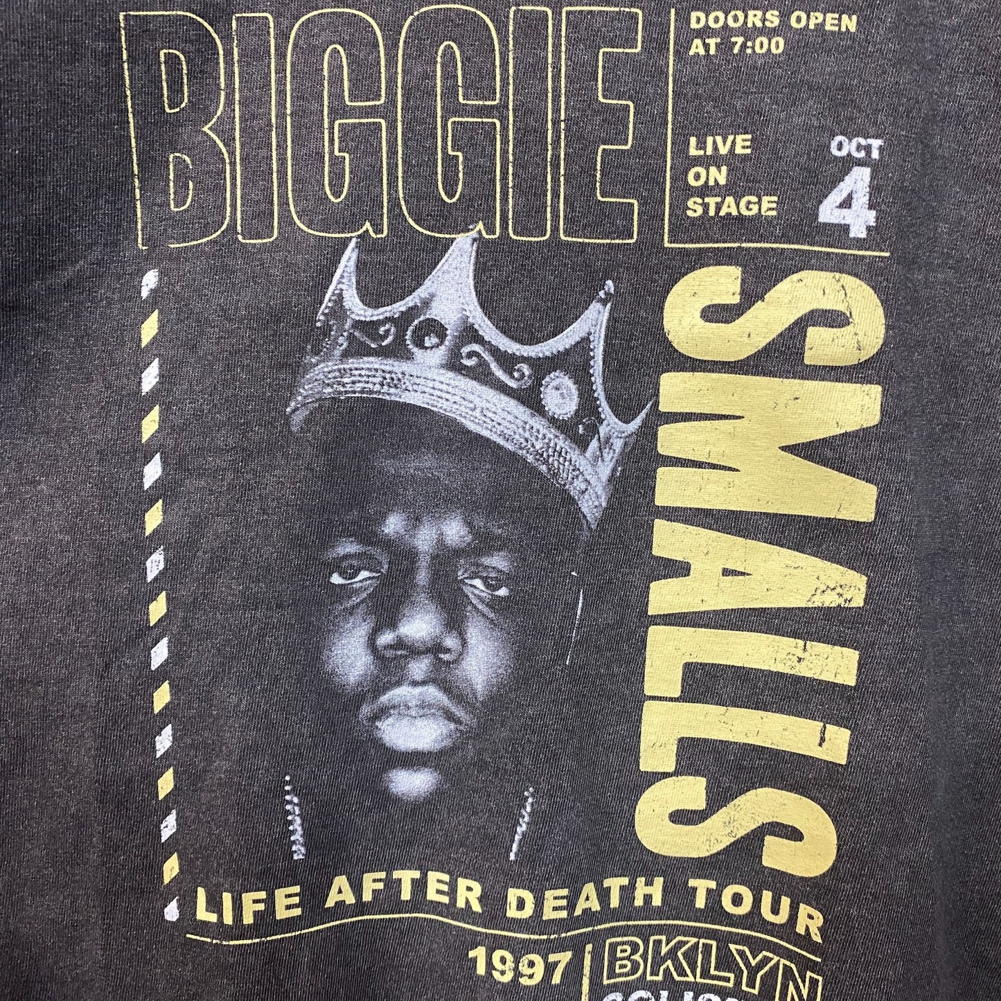 The Notorious B.I.G. Biggie Smalls Life After Death Tour Sleeveless Crop Tee XS