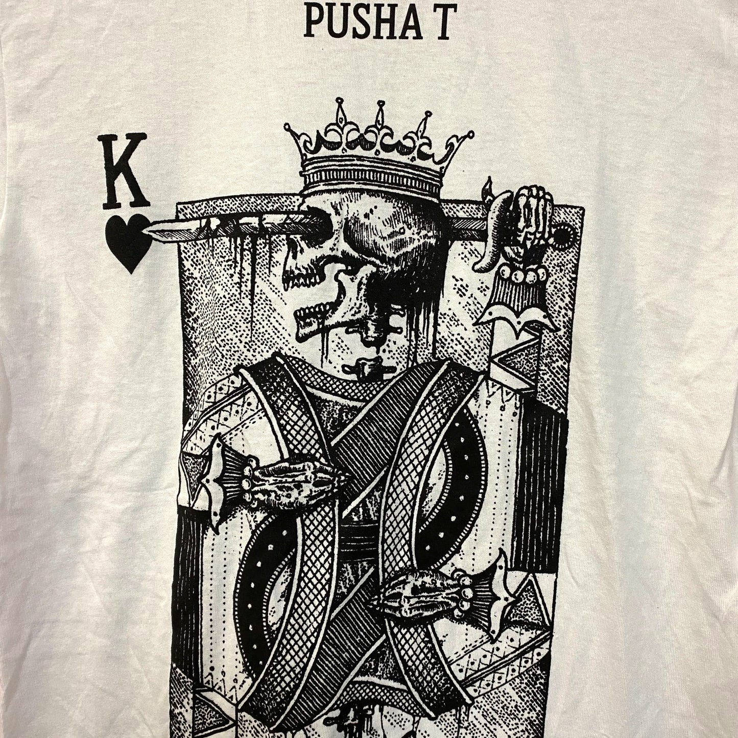 Pusha T Dead King of Hearts Hip-Hop T-Shirt Small