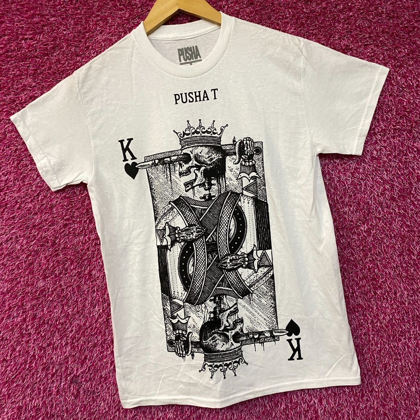Pusha T Dead King of Hearts Hip-Hop T-Shirt Small