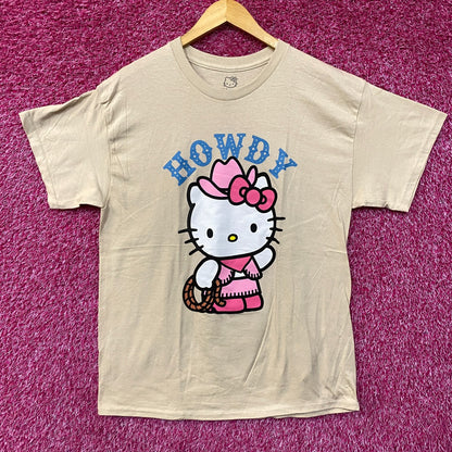 Sanrio Hello kitty Cowgirl Howdy by Sanrio T-Shirt Size Large