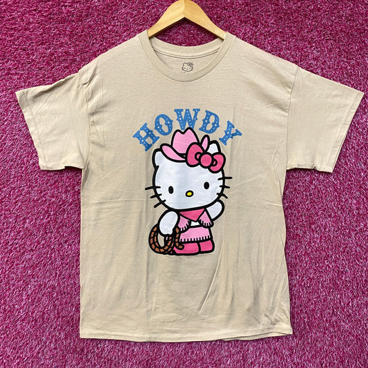 Sanrio Hello kitty Cowgirl Howdy by Sanrio T-Shirt Size Large