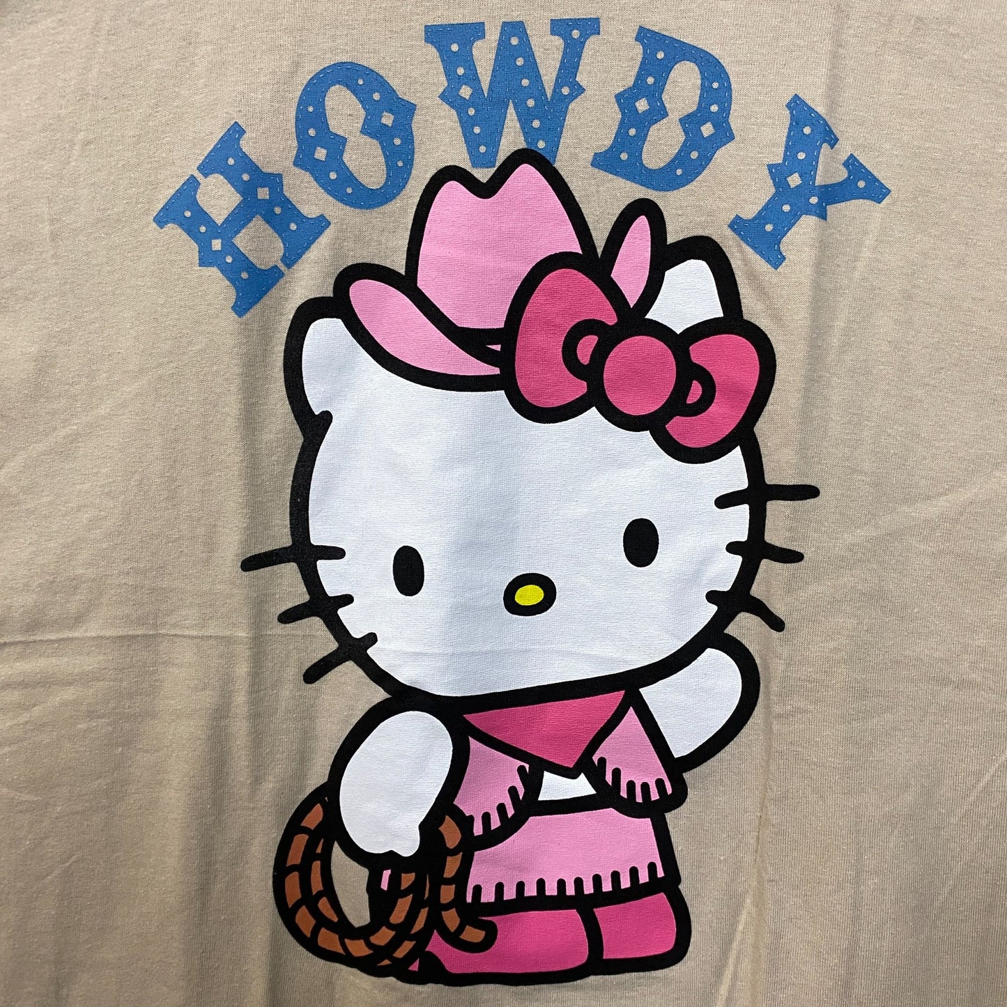 Sanrio Hello kitty Cowgirl Howdy by Sanrio T-Shirt Size Large