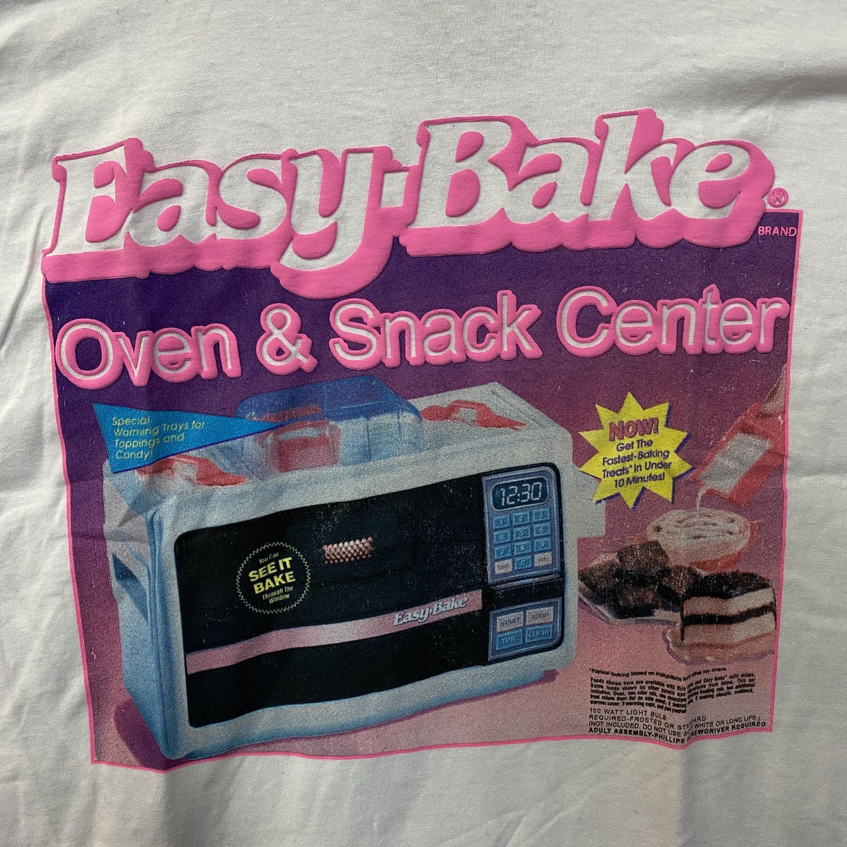 Easy-Bake Oven & Snack Center Box Retro Graphic T-Shirt Large