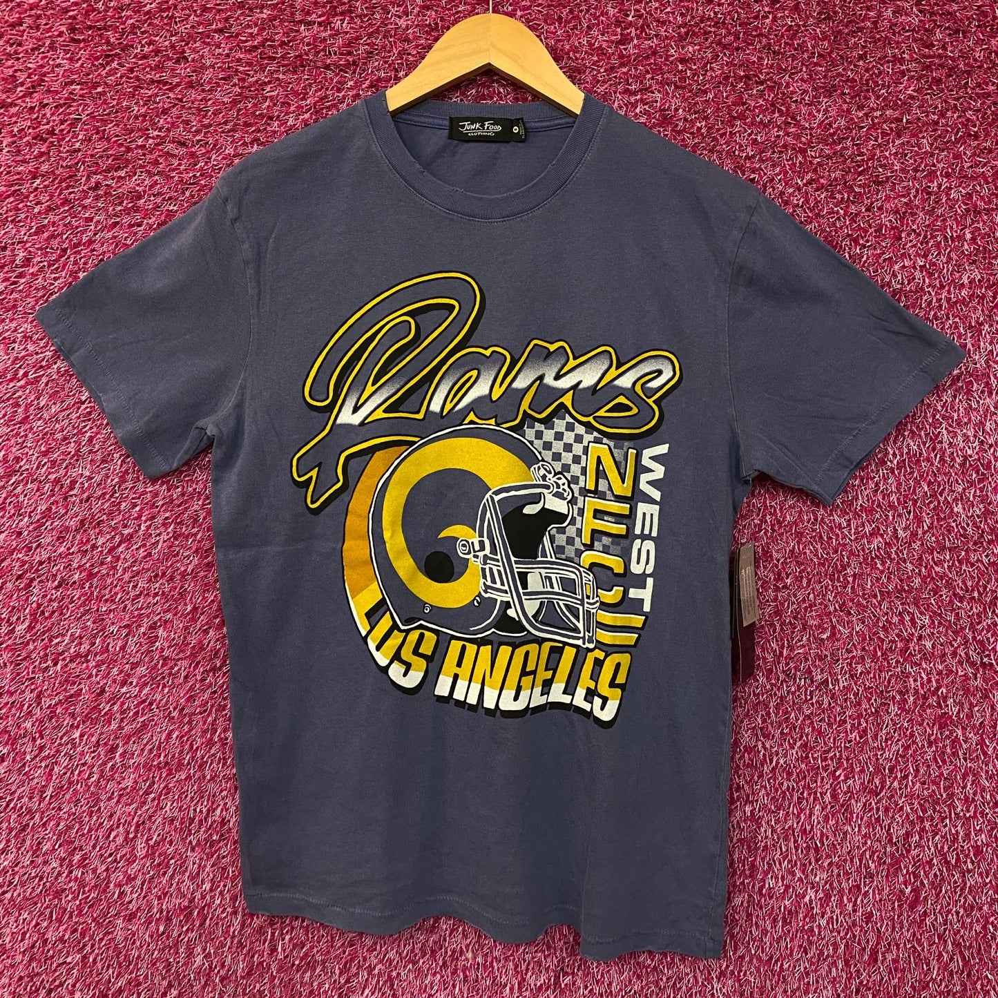 Junk Food Clothing Los Angeles Rams West Vintage Tee Small