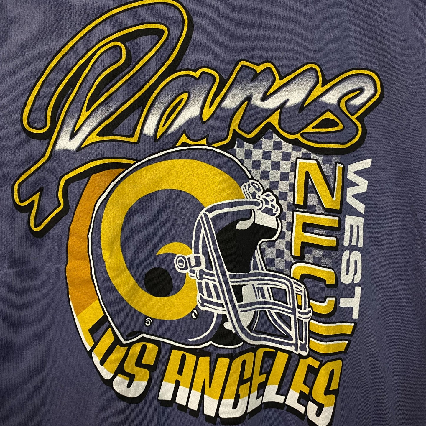 Junk Food Clothing Los Angeles Rams West Vintage Tee Small