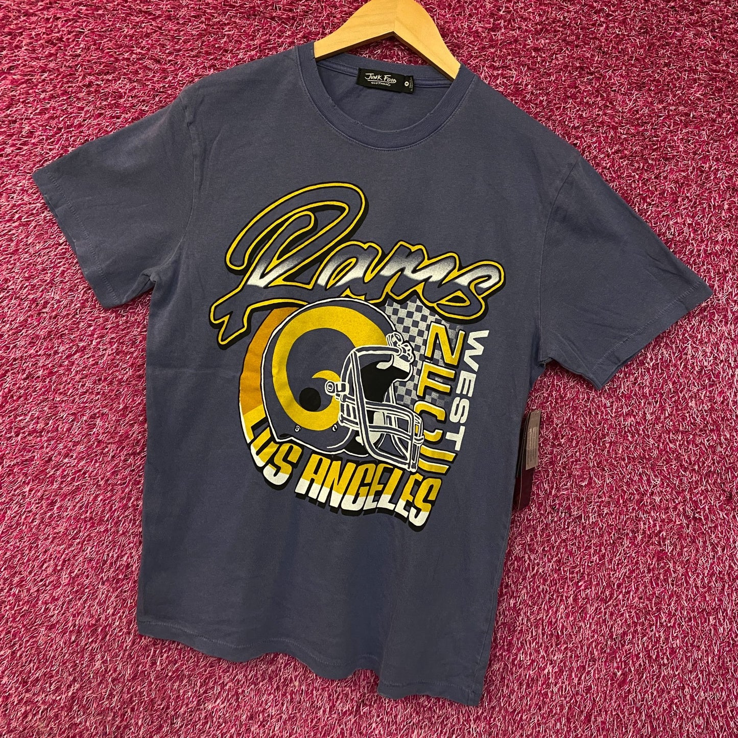 Junk Food Clothing Los Angeles Rams West Vintage Tee Small