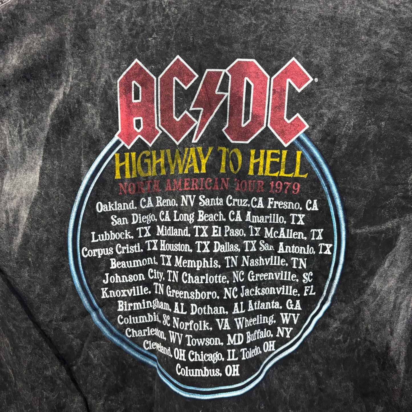 AC/DC high way to hell tour Tshirt size large