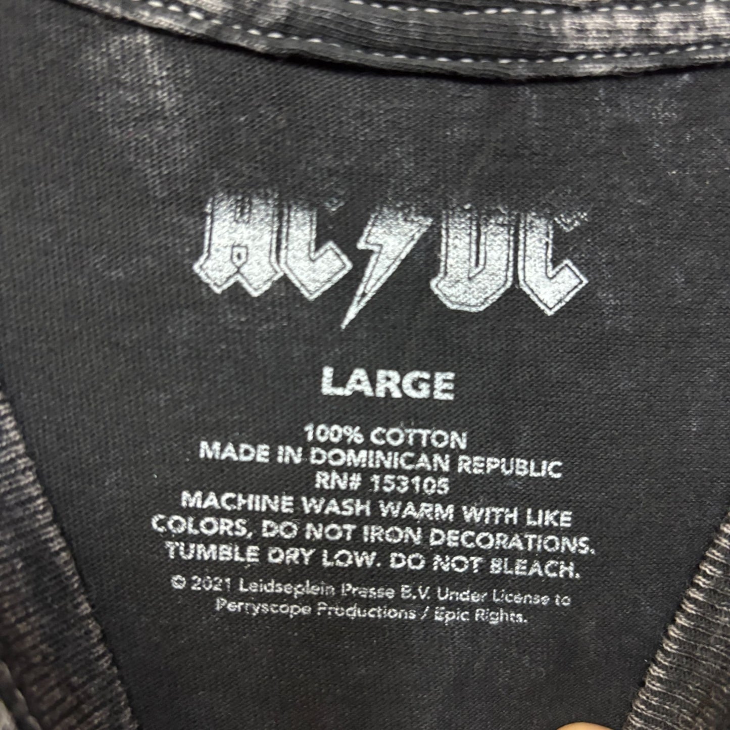 AC/DC high way to hell tour Tshirt size large